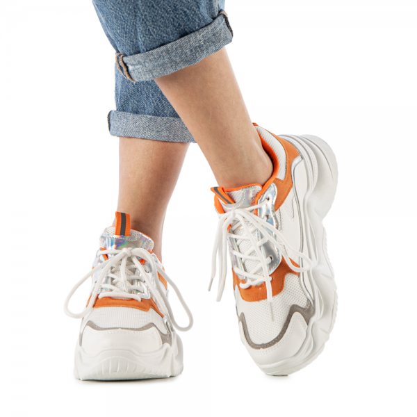 Γυναικεία αθλητικά παπούτσια  Taine πορτοκάλι, 3 - Kalapod.gr
